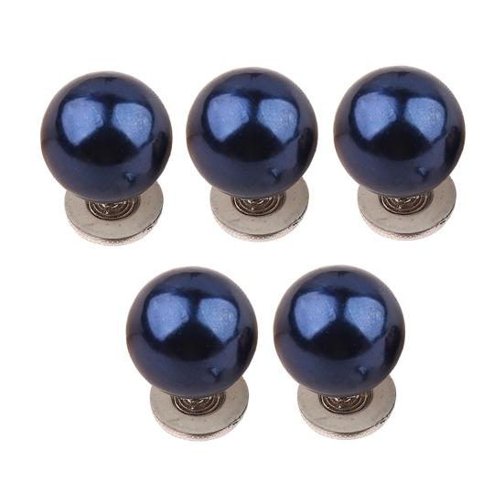 Fashion Scarf Buckles 5Pcs Fake Pearl Buttons for Clothing, Removable Decorative Brooch Pins, No Waist Tightening Pins Dresses Sew Safety Shirt
