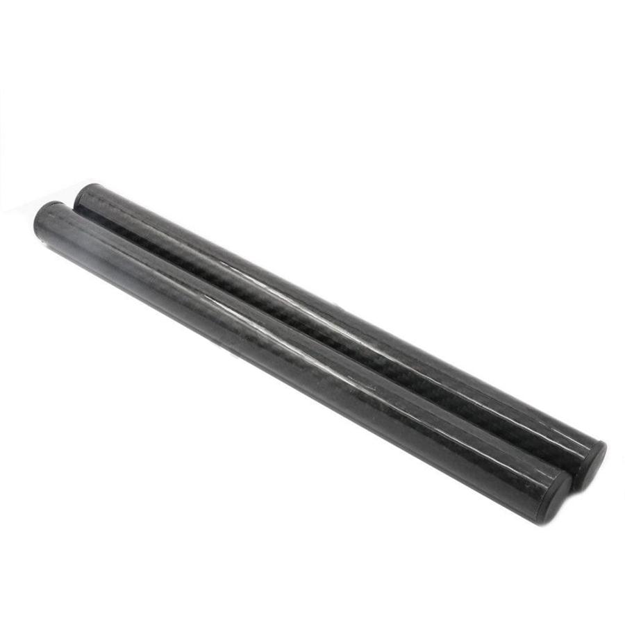 2× Carbon Fiber Bar Diameter 22mm 7/8" Motorcycle Clip-On Grips Tube Handlebars