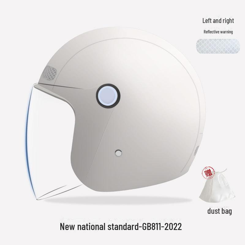 

Электромобильный шлем с двумя линзами для всех сезонов - зимний полушлем унисекс Fits 55-60cm