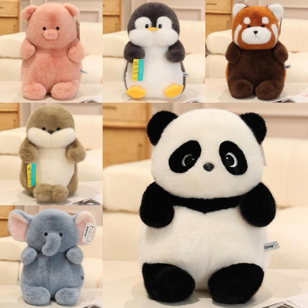 Seal Raccoon Penguin Elephant Panda Pig Plush Toy Stuffed Animal Dolls Kids Gift