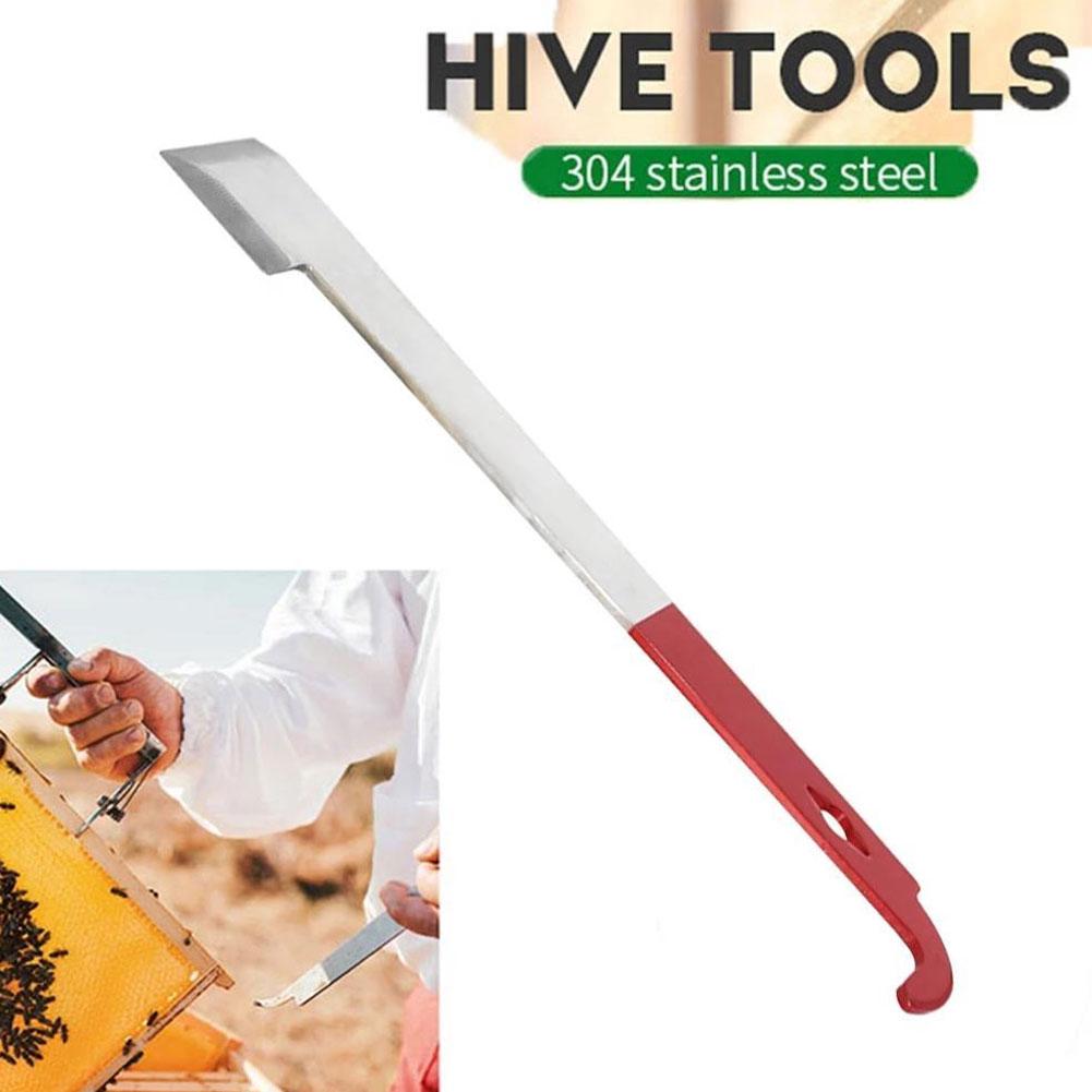 Nástroj pro včelí úl Zvedák rámků Hák ve tvaru J Červené nástroje Nůž Škrabka včelaře 27 cm Řez Potřeby pro včelařství Med Včelí úl Suppl M0O5