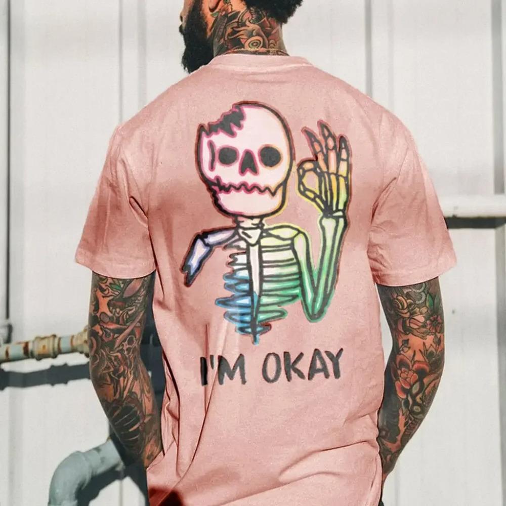 2024 Men's Clothing Soft Shirts Top Quick Dry Material Hipster Personalized T-shirts Summer Weird Pattern Printed Short Sleeve