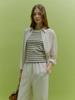 Mouth Round Striped Sleeveless (Ivory Stripe)