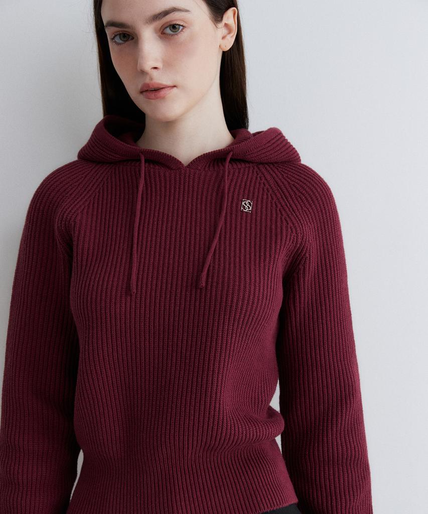 SUARE WOMEN 100% Cotton Crop Hooded Knit - 5 Colors