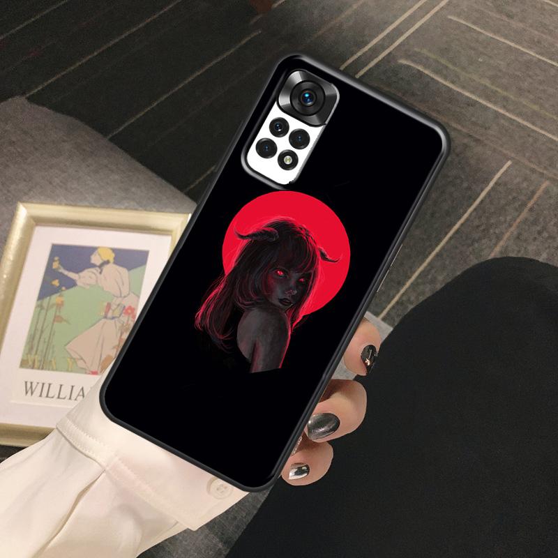 Aesthetic Devil Woman Bad Girl Funda For Xiaomi Redmi Note 14 Pro 9 10 11 12 13 Pro 10S 11S 12S Redmi 13C 10C 12C 14C Case