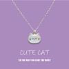 New Trendy Cute Enamel Cat Pendant Necklace For Women Exquisite Cartoon Kitten Metal Chain Choker Party Friendship Jewelry Gifts