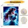 Disney The Little Mermaid Ariel and Baby Oil Paint by Numbers Painting Kit Handmade Diy Home Decoration Gift