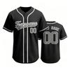 Customizable Baseball Jersey Men Women Button Up Athletic Shirt Team Name Number Printed Sportswear Lightweight Breathable Fabric