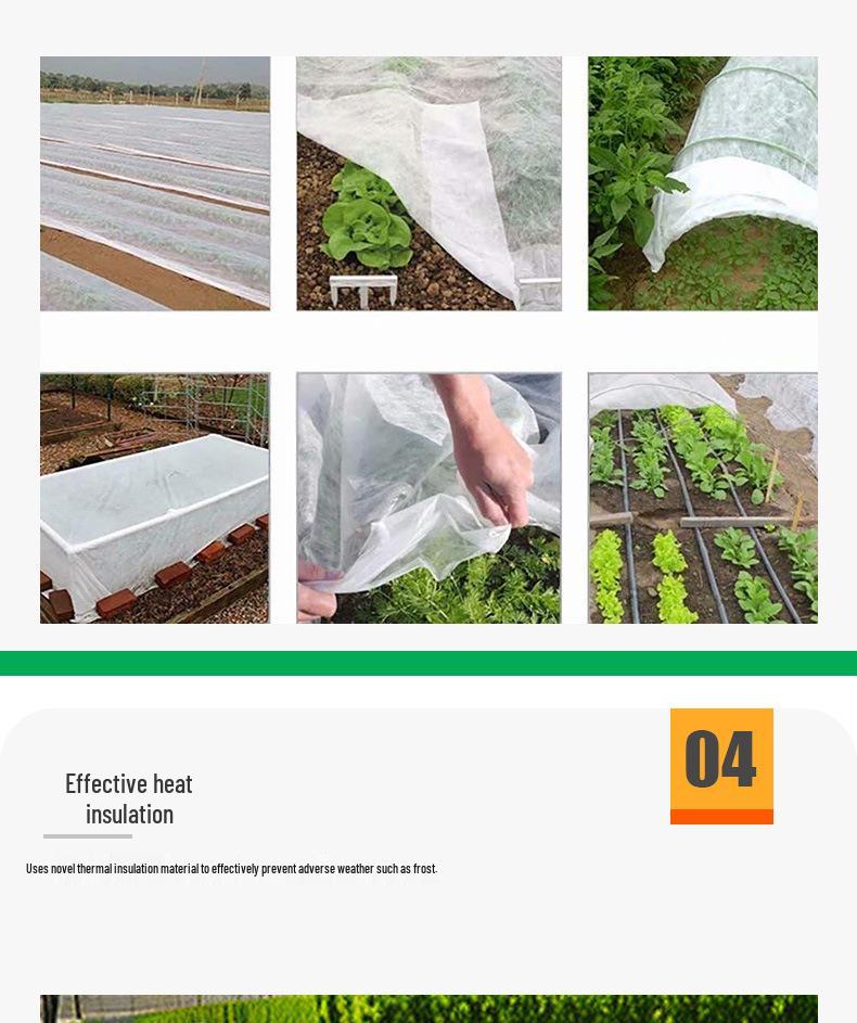 Thickened Plant Antifreeze Blanket: Winter Vegetable Cold Protection Non-Woven Fabric