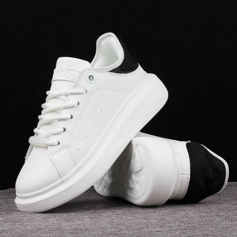 Scarpe bianche piccole con suola spessa da uomo e da donna Scarpe