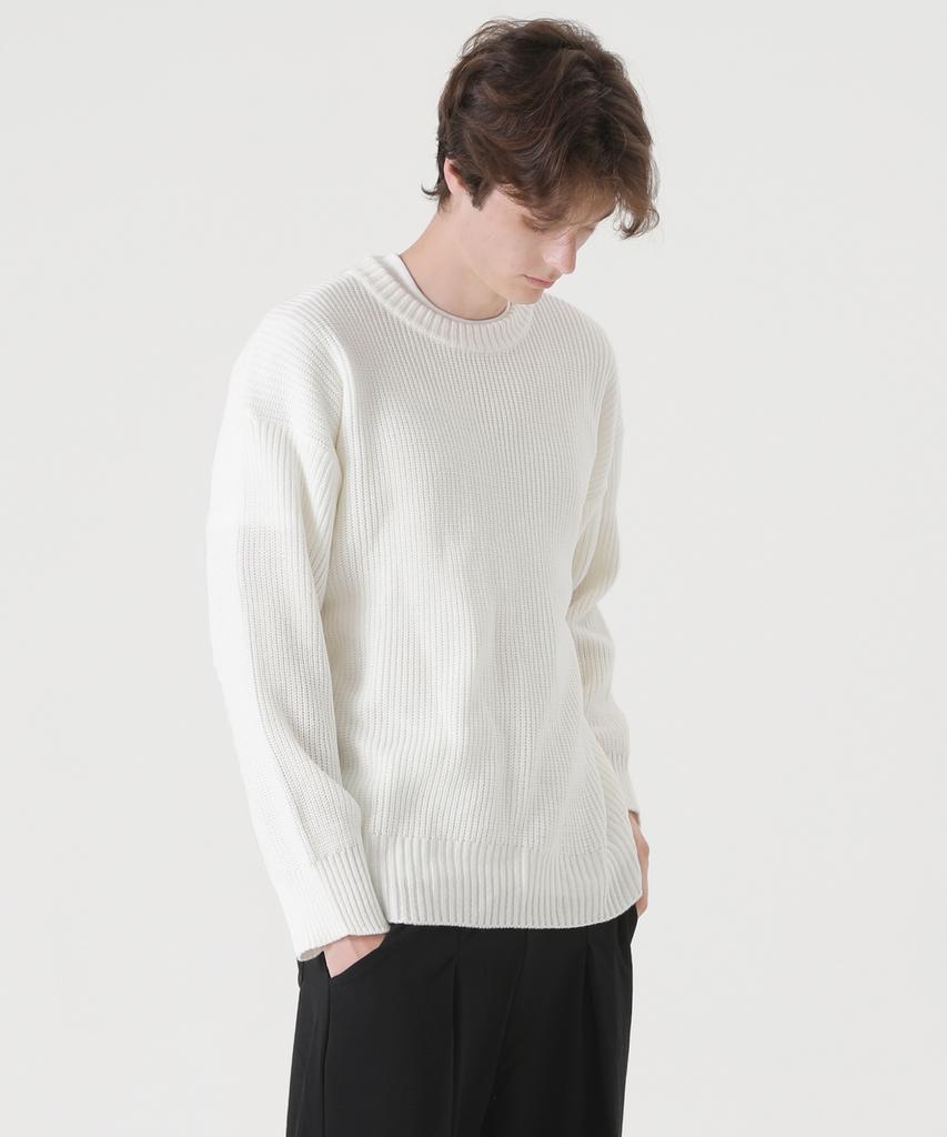 PEPPERSEASONING Crewneck Overknit Hazzi Sweater Ivory