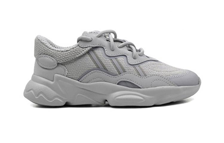 adidas Originals Ozweego Cushioning, Wear Resistant Low Top Kids Lifestyle Shoes Gray Children Aged 3 7 Years Old GX1645