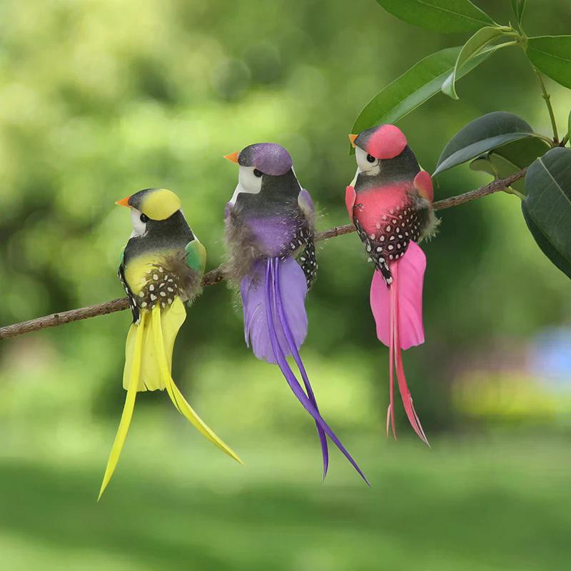 Swallow Tail Bird Clip Handmade Simulation Bird Plant-decorated artificial bird handicrafts for Ornament