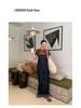 NEWOPEN 2025 Early Spring Korean Style Commute OL Wide-Leg Denim Overalls C3621