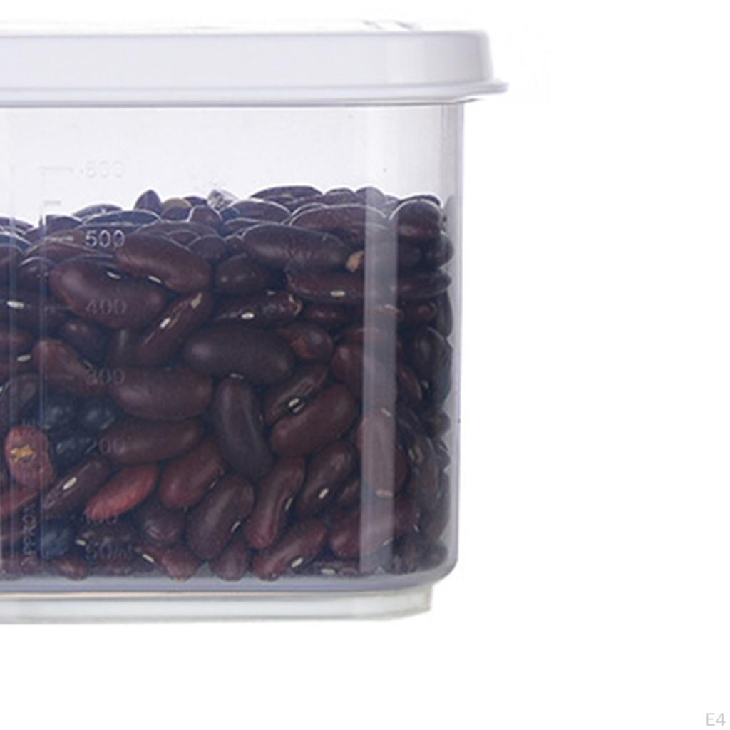 Box with Lids Transparent Square Vacuum Lid Jars Sealable Container