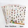 5pcs/6pcs Cute Cartoon Rabbit Animals Sticker PVC Diary Sticker Scrapbook Decoration Stationery Stickers for Cup Mobile Phone