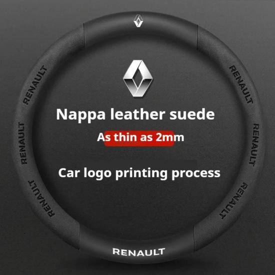 Carbon Fiber Car Steering Wheel Cover For Renault Scenic Clio Laguna 2 3 4 5 Kangoo Fluence Megane Trafic Talisman Twingo Kaptur