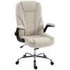 Office Chair Ergonomic Desk Chair Adjustable Height Lift Up Armrests 70 X 70 X 114 122 Cm Beige