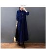 Corduroy Shirt Loose Long Maxi Plus Solid with Pockets [YYQ-SHOP] Women's Dress, Fit, Sleeves, Length, Spring, Autumn, Winter, Sizes, A-Line,