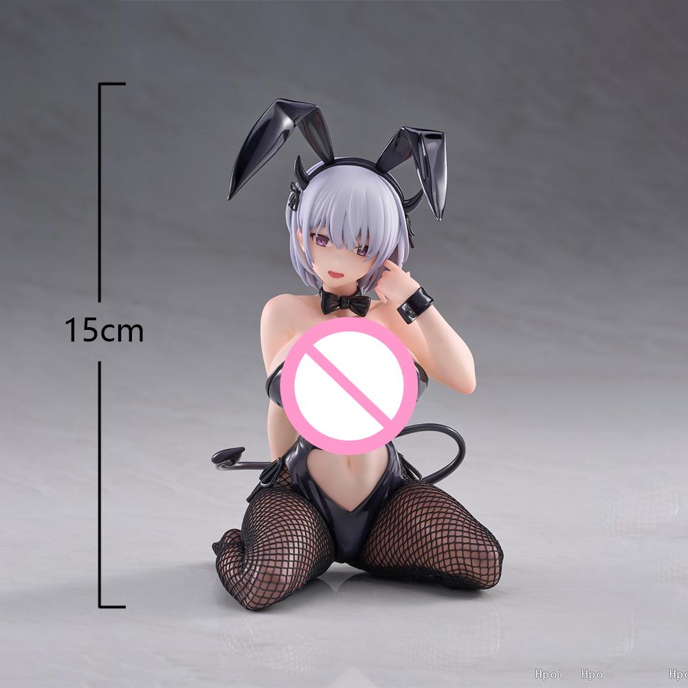 

Оригінальна аніме-фігурка Bunnies мила Дівчинка-Кролик Ноно Фігурка на шарнірах фігурка дівчини в чорному шовку Настільна прикраса Лялька для дорослих Подарунки для хлопчиків 15CM