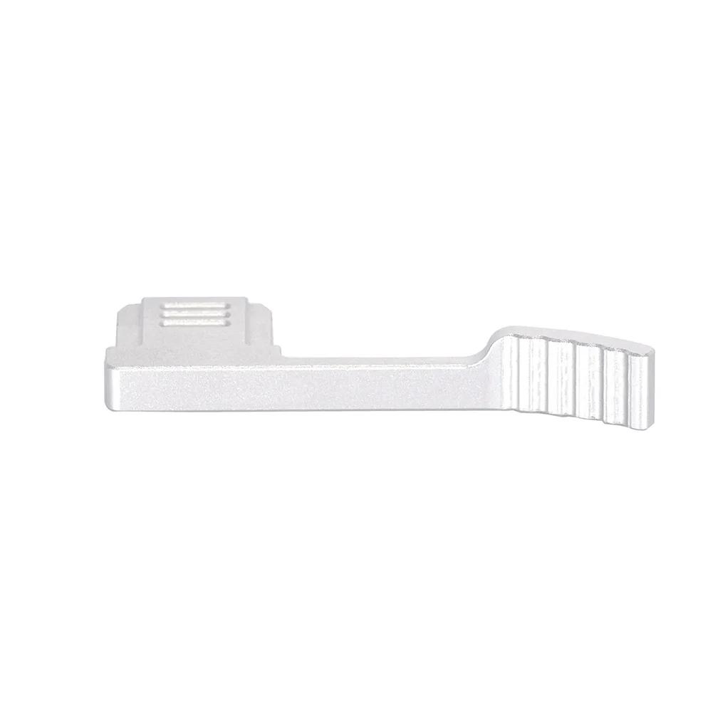 Aluminum Alloy Finger Grip For Camera Handle Improved Stability And Comfort Easy Installation Lightweight Build серебряный