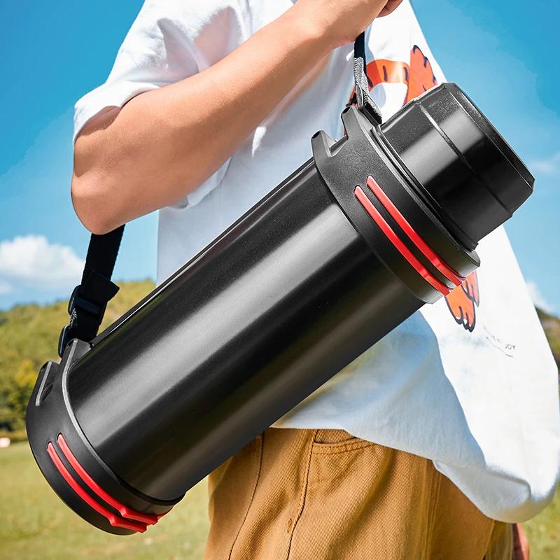 Stainless Steel Thermos Bottle Vacuum Large Capacity Flasks Water Bottle Insulated Water Outdoor Travel Bottle Cup Keeping Warm