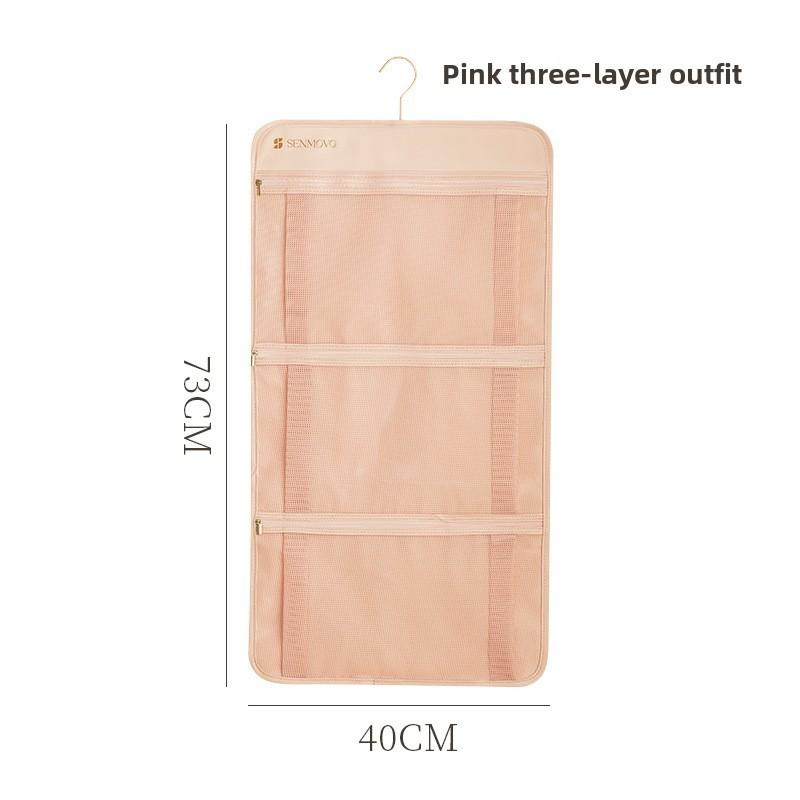 Polyester Hanging Storage Bag With Multifunctional Organizer For Bedroom And Closet Use