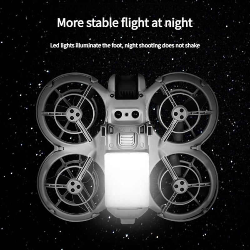 Night Indicator Lamp Heightening Bracket Flight Accessory Rechargeable Illumination Light Landing Gear