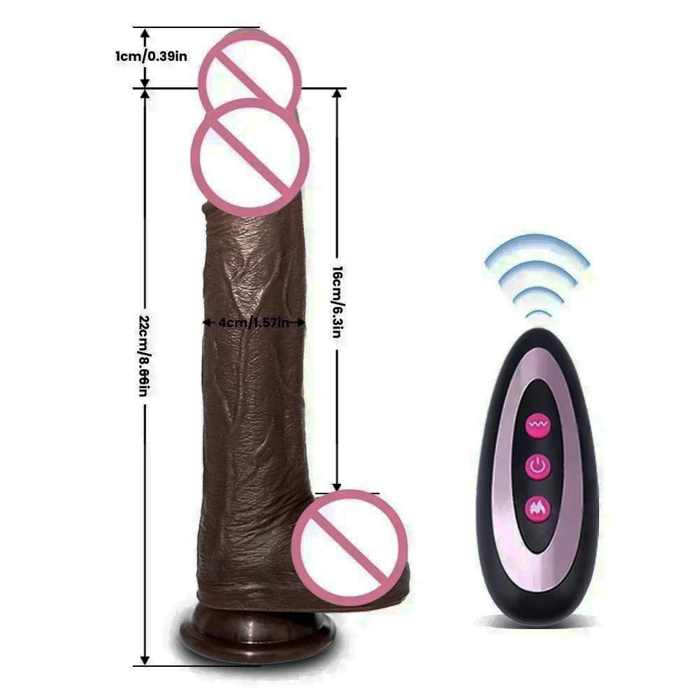 Realistischer Teleskop-Vibrationsdildo mit APP-Fernbedienung G-Punkt-Massagegerät Analer weiblicher Masturbator Erwachsenen-Sexspielzeug