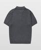 MANNERGRAM Upw Washable Cotton Polo Short Sleeve Knit Shadow Gray