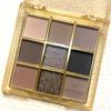 9 Colors Matte Eyeshadow Palette, Earthy Tones with Black and Brown, Waterproof & Sweat-Resistant, Suitable for Cold Light Beige Types