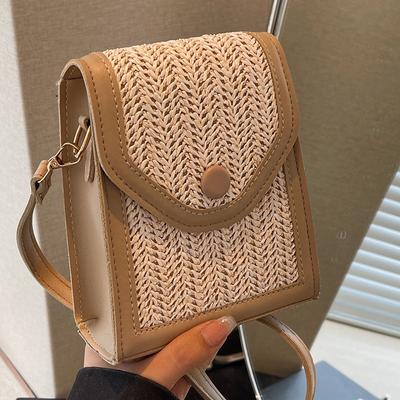 Oblíbená ručně tkaná kabelka pro ženy, letní crossbody kabelka pro ženy, módní všestranná crossbody kabelka na jedno rameno