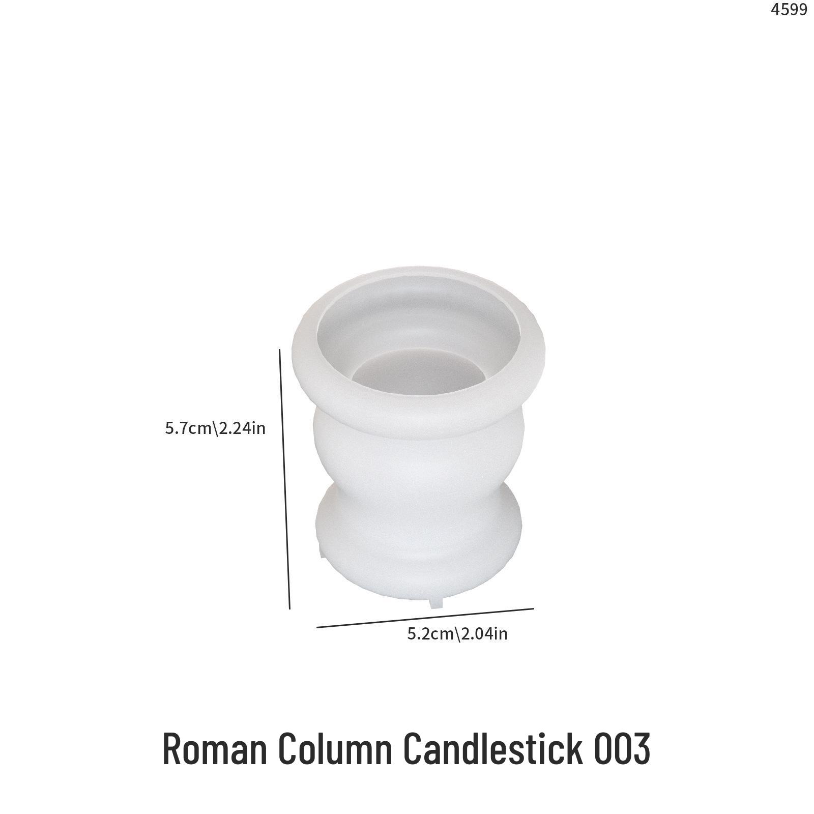 Мак Европейский Минималистичный Столбчатый Подсвечник Силиконовая Форма для DIY Ароматической Свечи или Гипсовая Поделка на Стол