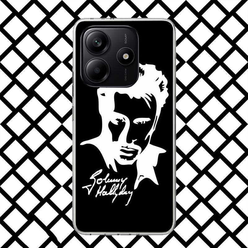 Johnny Hallyday Music Phone Case for Xiaomi Redmi Note 15 14 14S 13 12 12S 11 Pro Plus 11E 11T 11S 10S 5G Soft Cover Fundas Redm