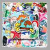 50 Ocean Life Cartoon PVC Stickers - Cute, Creative Designs for Water Cups, Luggage, Guitars, and Cars