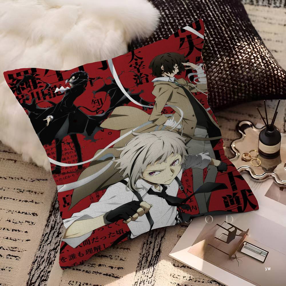 Anime Bungo Stray Dogs pillow cover sofa cushion cover home room decoration children gift