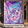 Unicorn (59) Theme Custom Tapestry Personalized Custom Name Text Wall Hanging Tapestry Home Decor Background Cloth