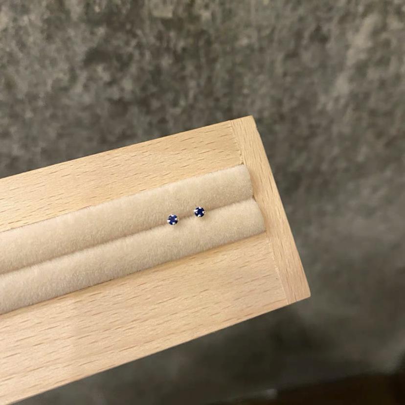 Elegant S999 Sterling Silver Zircon Earrings for Couples: Trendy, Luxurious, and Sophisticated Design