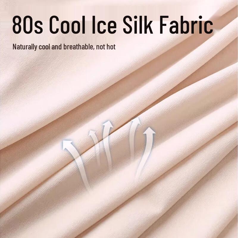 LANGSHA Women's Ice Silk Capri Shaping Leggings