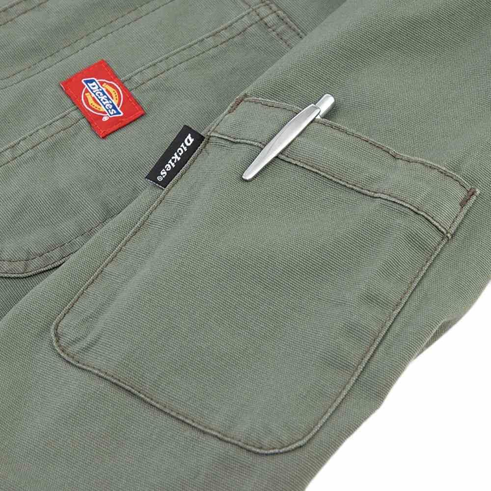Dickies Unisex Stretch Oxford Jumpsuit Size Workwear D-736, 39, Olive, L,