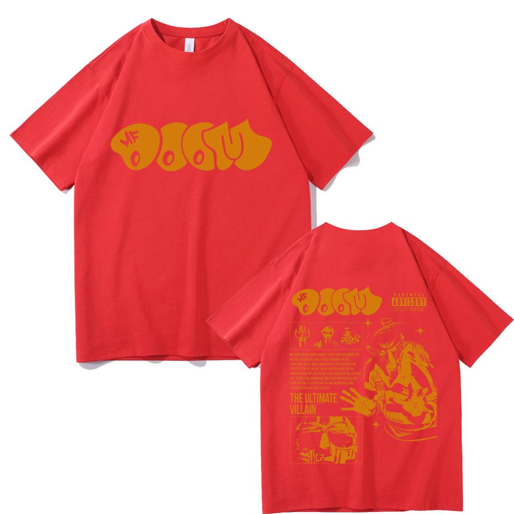Rapper Madvillain Mf Doom Album Madvillainy The Ultimate Villain T-shirts Men Hip Hop Oversized Tshirt Casual O-collar T Shirts
