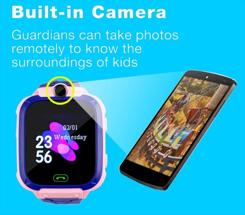 Q12B/Q12 Kids' Smartwatch: Waterproof/Non-Waterproof, Multi-Language, Insert Card, 5th Gen