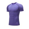 Men's Quick-Dry Fitness Sport Tee - Short Sleeve, Tight Fit, Round Neck, Sweat-Wicking for Running, Basketball, Football.