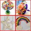 90pcs Resin Mixing Color Button DIY Creative Festival Greeting Card Cloth Bag Decoration Sewing Clothes Material YMY