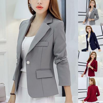 New Womens Casual Fashion Slim Fit Jacket Suit Lady Blazers