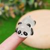 5-20Pcs Cute Resin Panda Glow-In-The-Dark Toys Diy Car Ornaments Handmade Micro Landscape Pendants Three-Dimensional Night Light