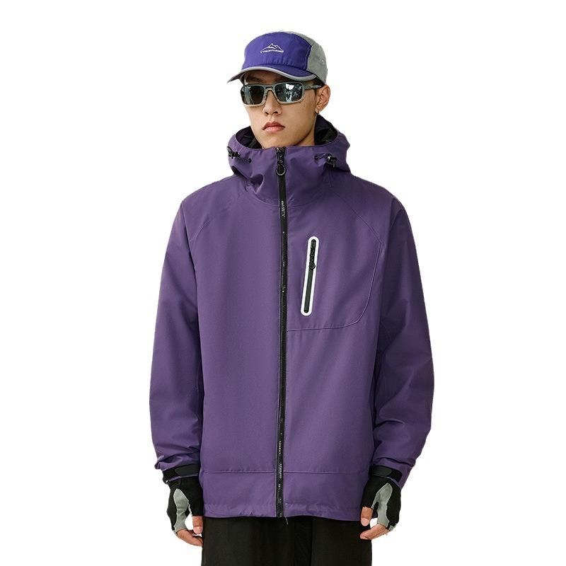 Winged Jacket Men's Three-in-one Women's Waterproof National Standard Full Pressure Glue Travel Mountaineering Suit Outdoor Hooded Jacket