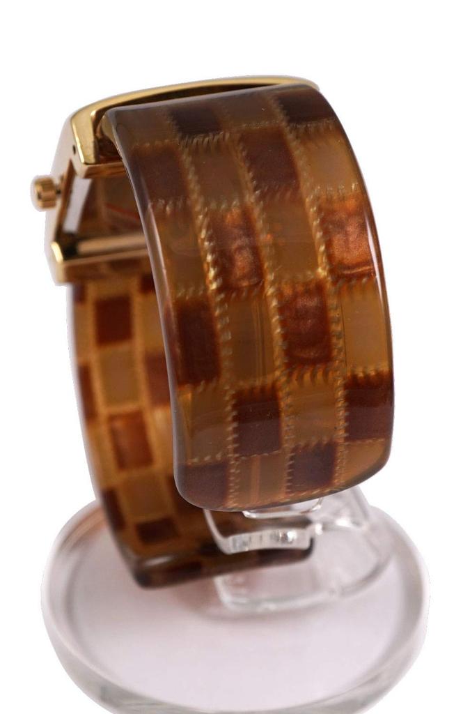 [Raport] Wristwatch Bangle Watch Wide Type Square Pattern