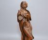 Chinese Antique Boxwood Carved Beautiful Woman Statue Sexy Sculpture Home Decor
