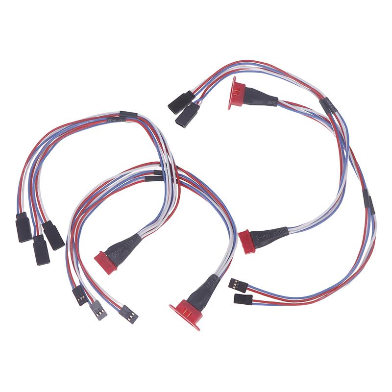 Mpx 8 Pin Golden Plated Connector Multi-Wires Servo Extension Plug Male Female 2/ 3 Wires For Rc Model Fixwing Glider Airplanes